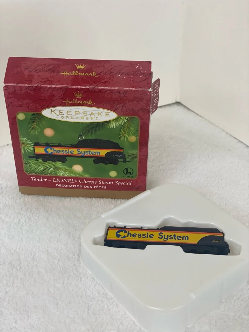 Hallmark Keepsake Tender Lionel Chessie System Steam Special Train 2001 Decor